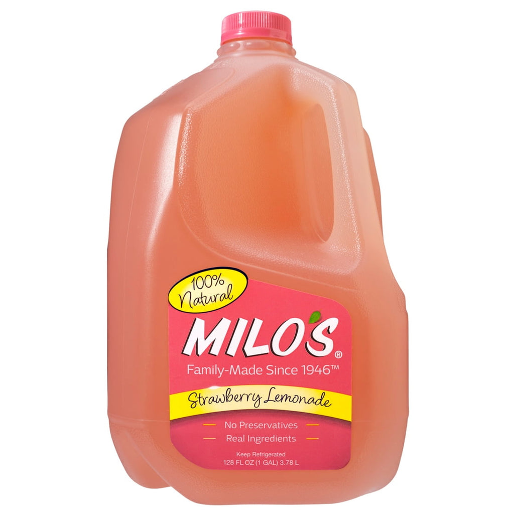 Milo's Strawberry Lemonade Refrigerated Juice Drink 128 fl oz Gallon