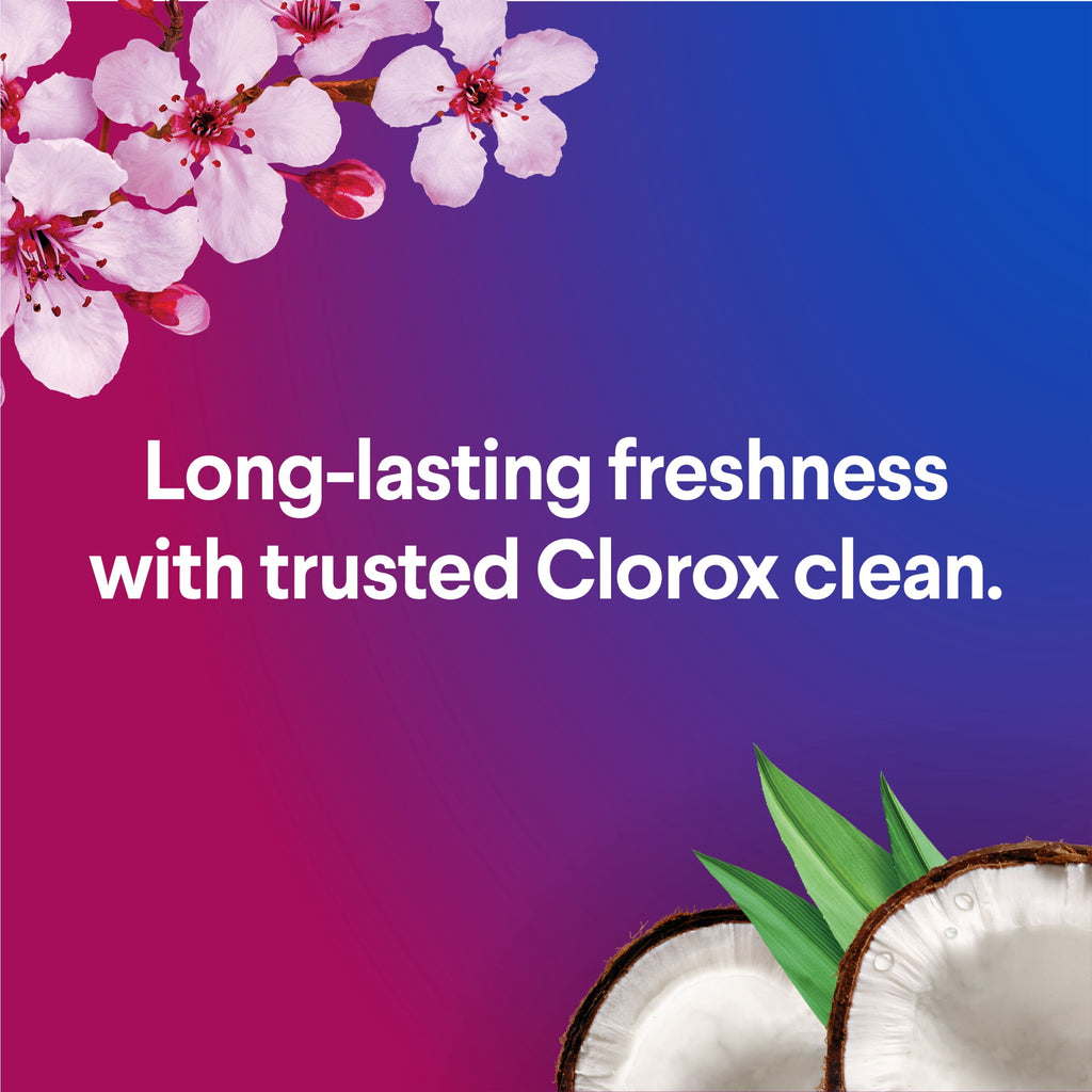 Clorox Scentiva Disinfecting Wipes Cherry Blossom 150 Count Pack of 2