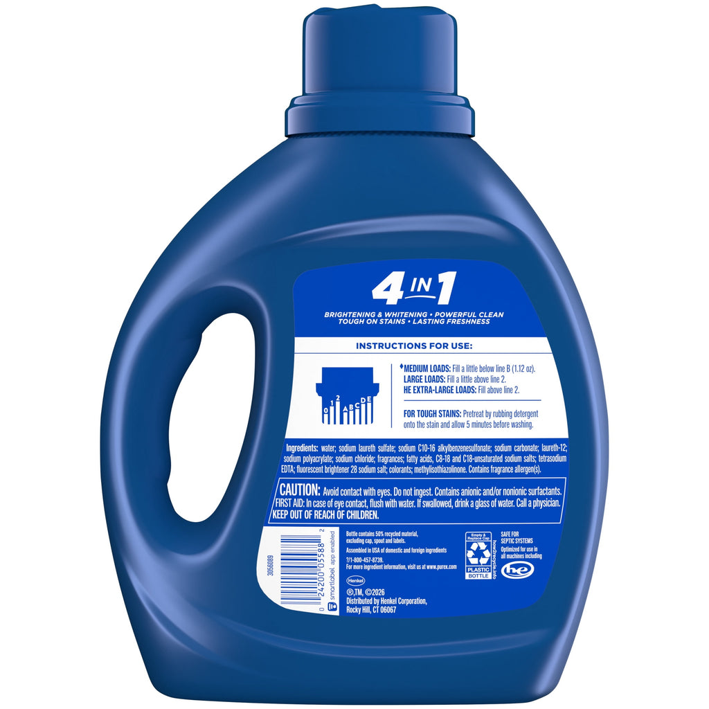 Purex Fresh Mountain Breeze Liquid Laundry Detergent 66 fl oz 58 Loads
