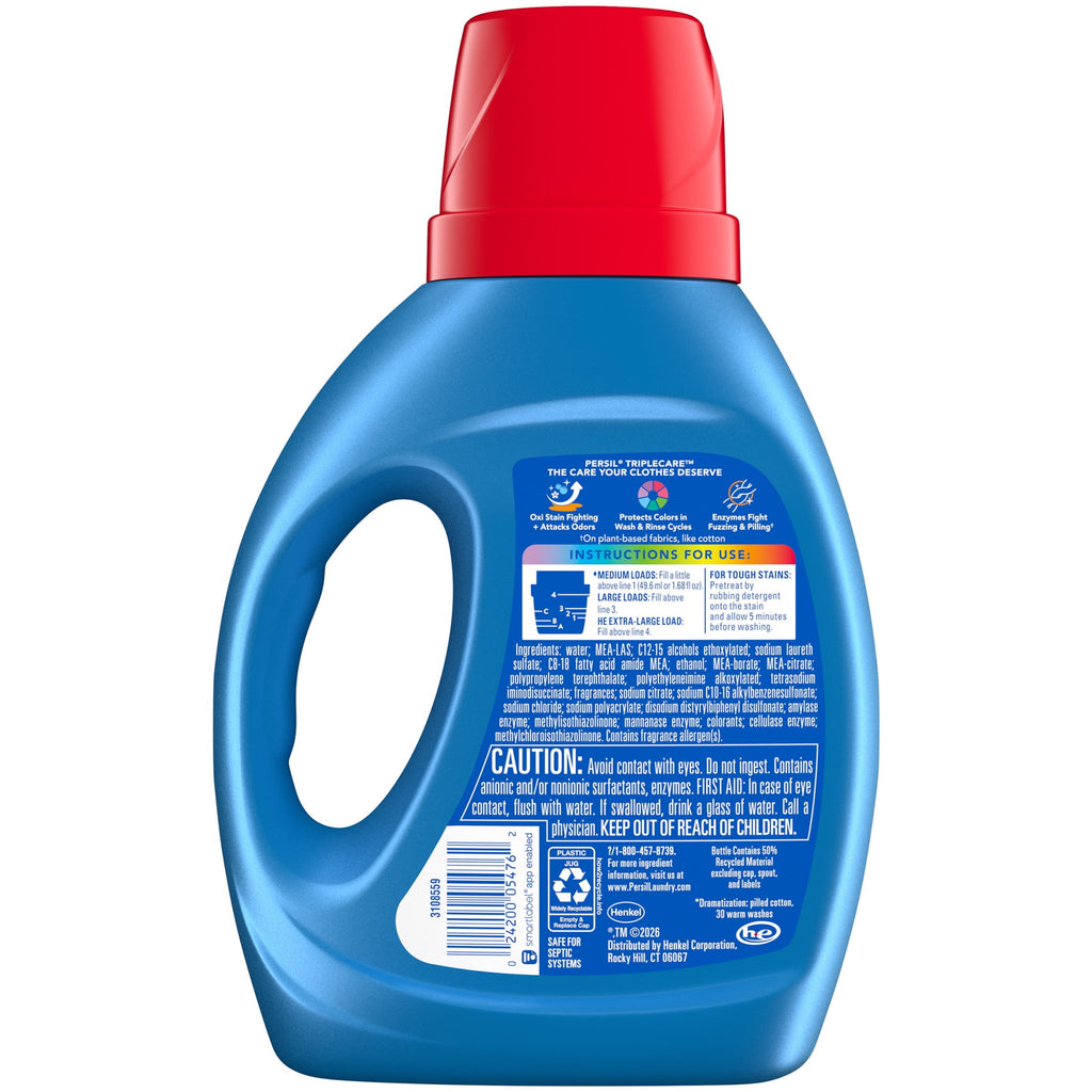 Persil Deep Clean Liquid Laundry Detergent Original Scent 34 fl oz 25 Loads