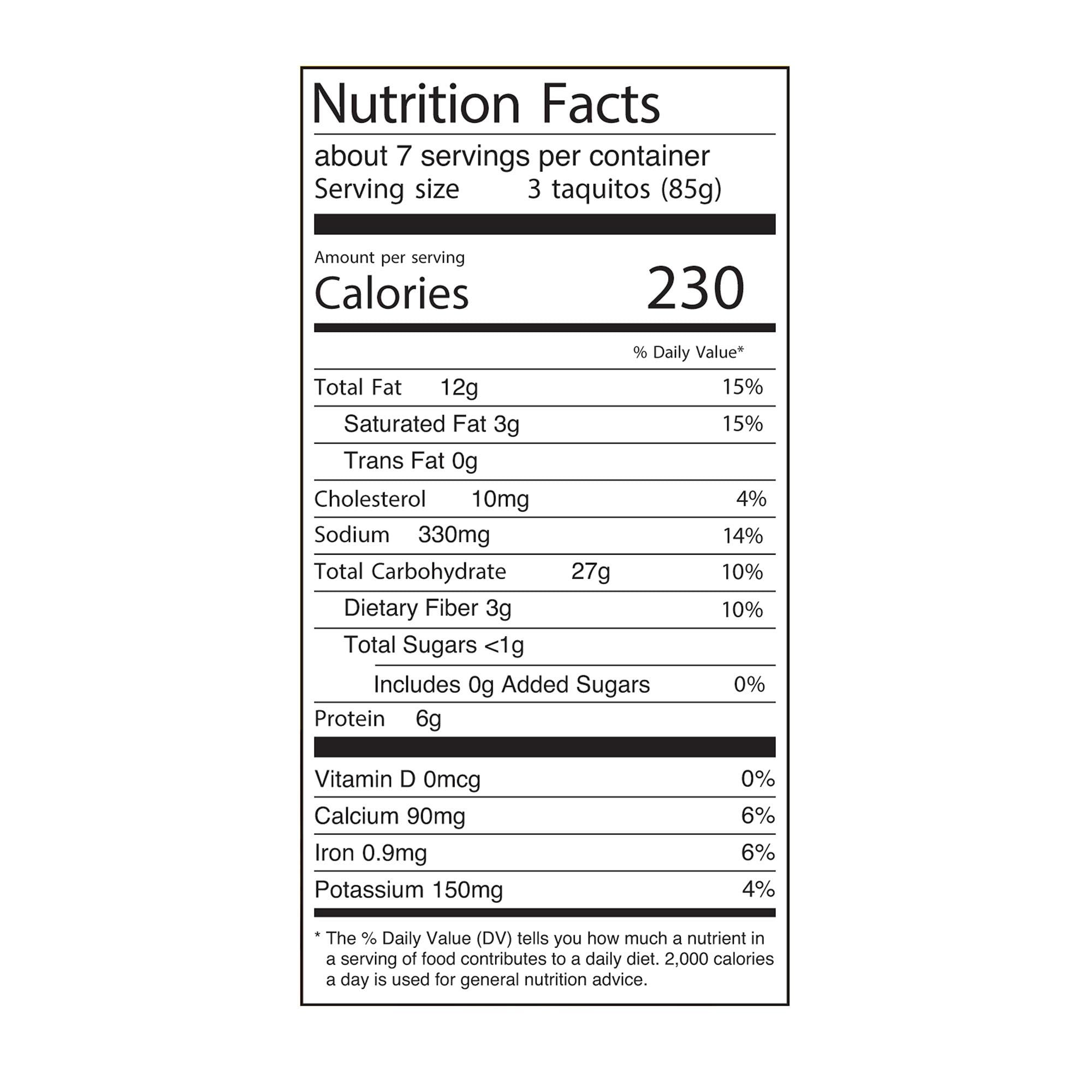 Great Value Yellow Corn Masa Beef Taquitos Frozen 20 Oz 20 Count