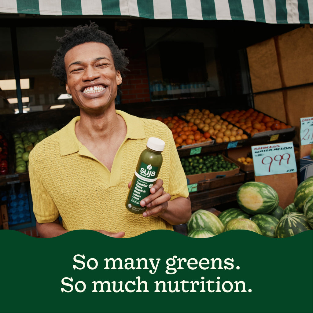 Suja Organic Uber Greens Cold Pressed Juice Drink 13.5 fl oz Bottle
