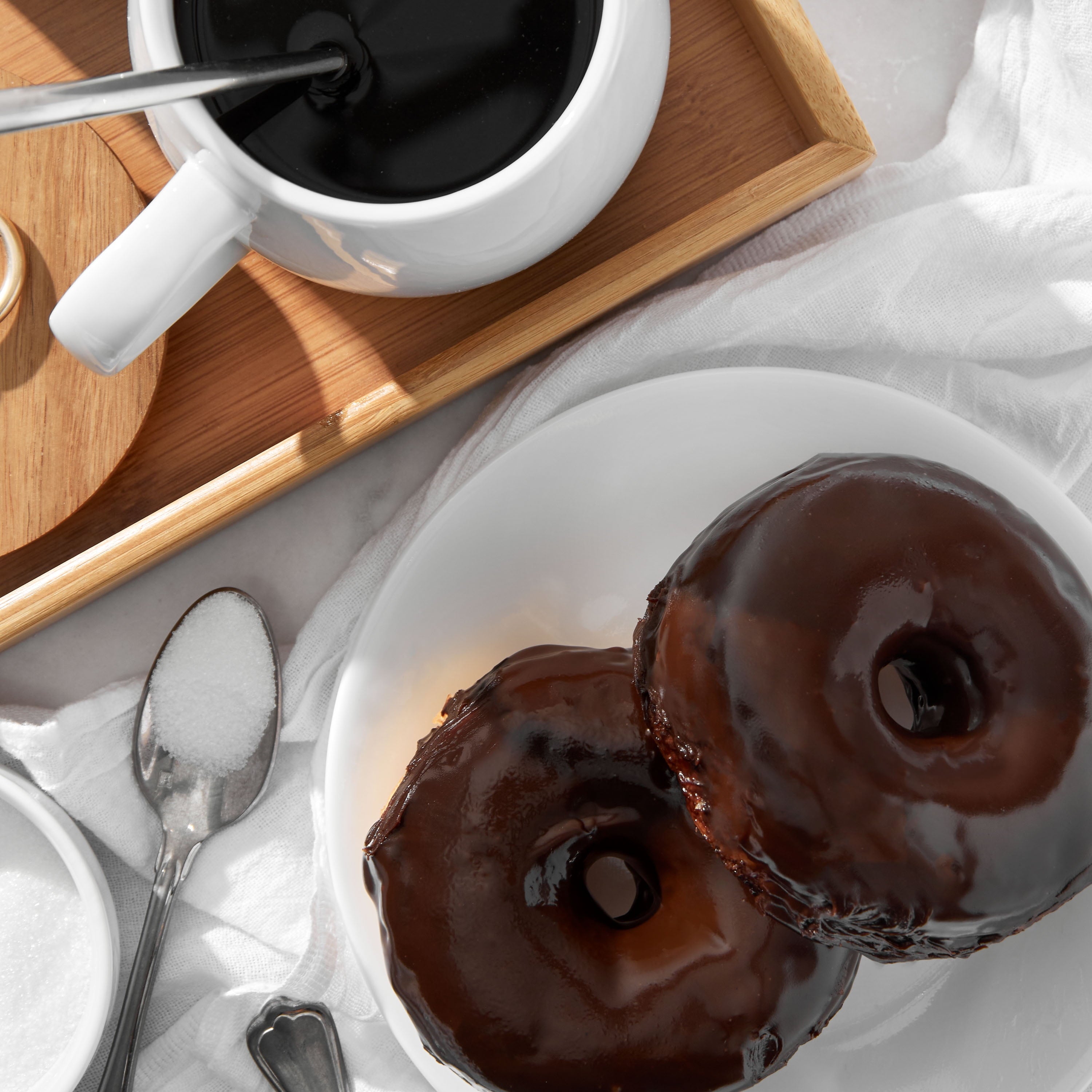 Chocolate Iced Ring Donuts 4 Oz 2 Count Freshness Guaranteed