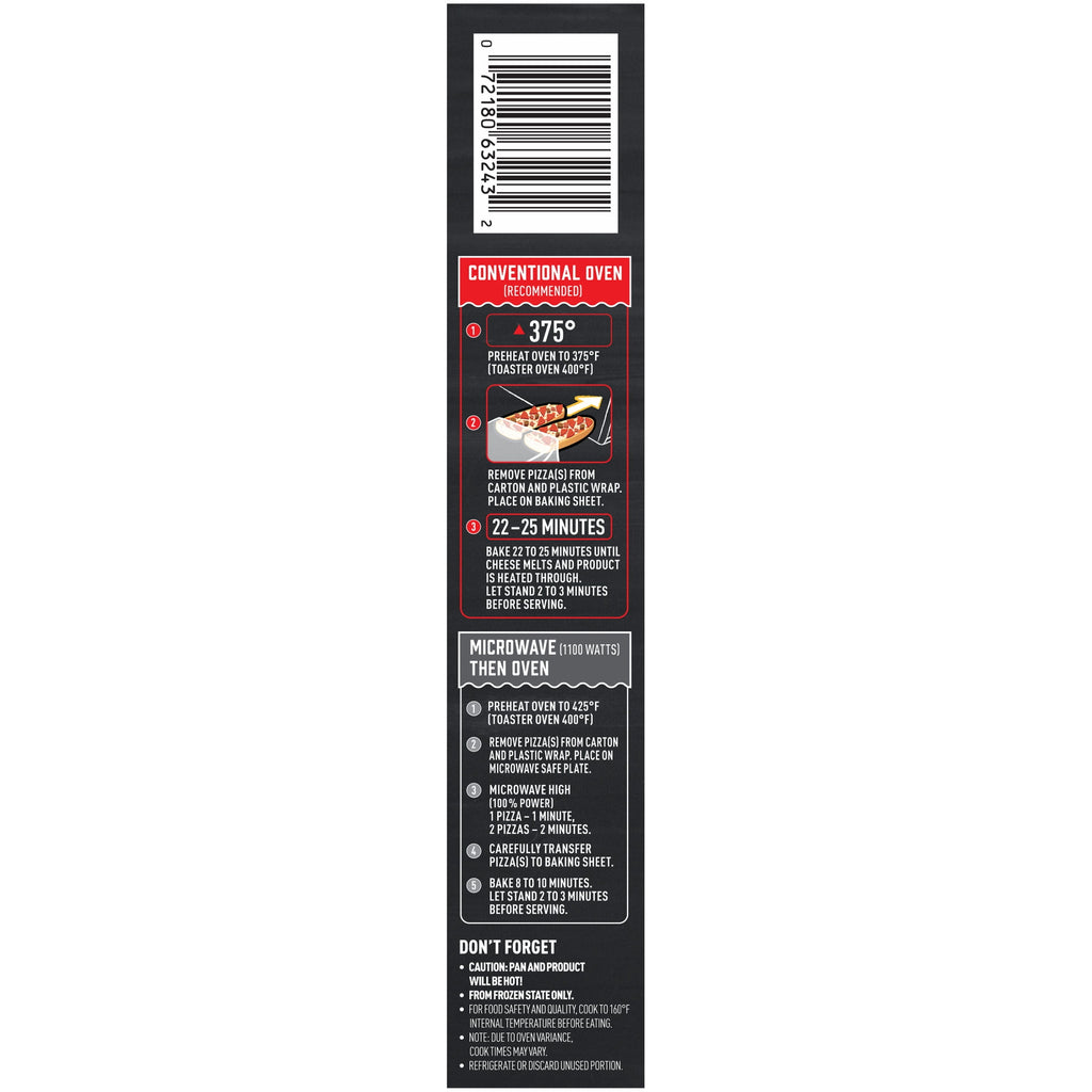 Red Baron 3 Meat French Bread Frozen Personal Pizza 11.01 Oz 2 Pack