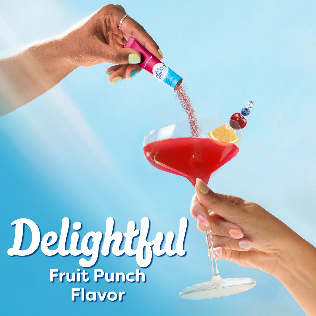 Crystal Light Sugar-Free Fruit Punch Drink Mix Packets 0.09 oz 10 Count