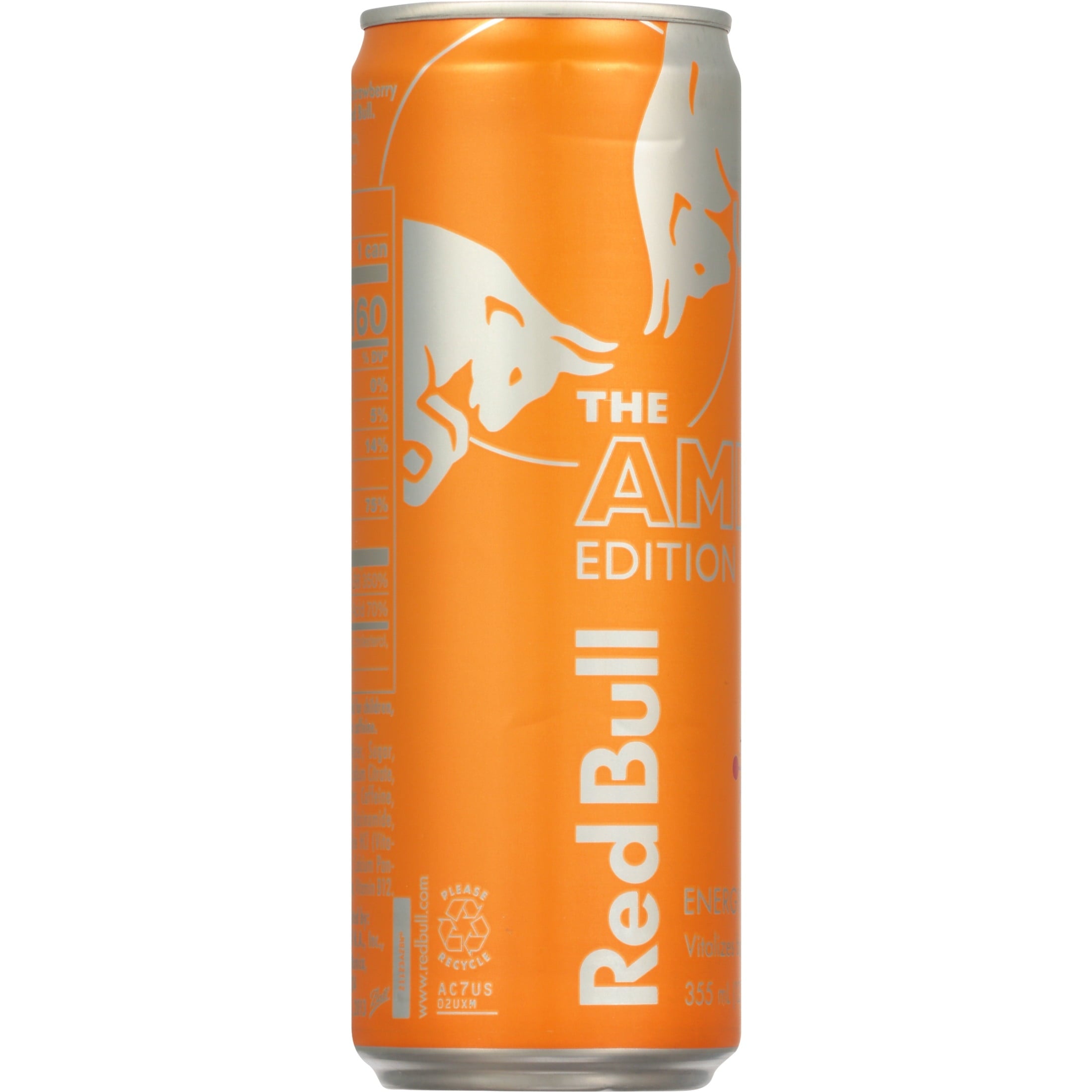 Red Bull Amber Edition Strawberry Apricot Energy Drink 12 fl oz 24 Pack Cans