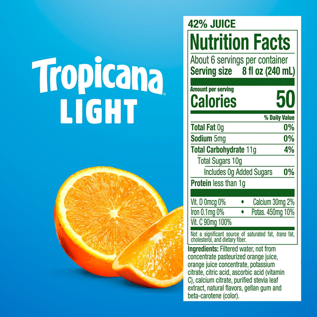Tropicana Light Orange Juice Beverage No Pulp 46 fl oz