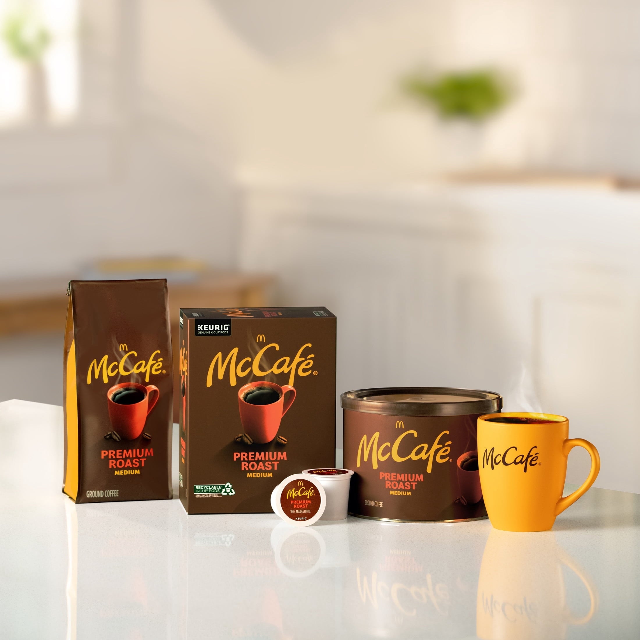 McCafé Premium Roast Naturally Caffeinated Medium Roast Coffee Keurig K-Cup Pods 24 Count Box