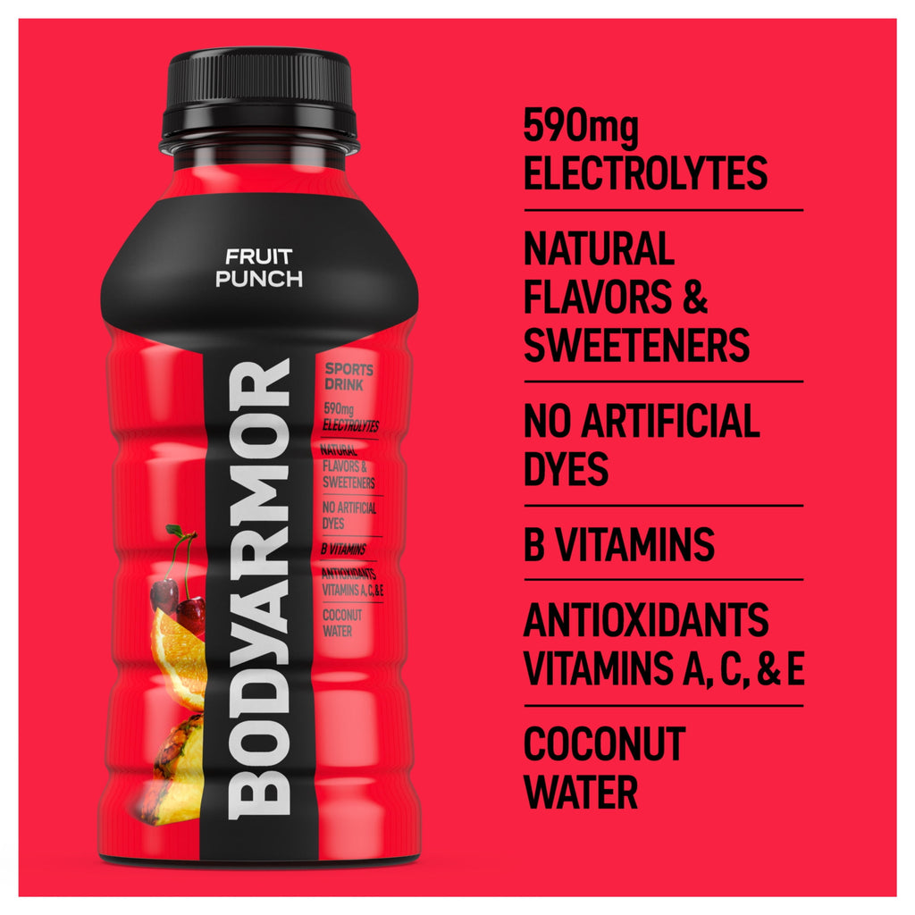 BODYARMOR Fruit Punch Electrolyte Sports Drink 12 fl oz 8 Pack