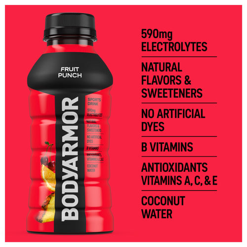 BODYARMOR Fruit Punch Electrolyte Sports Drink 12 fl oz 8 Pack