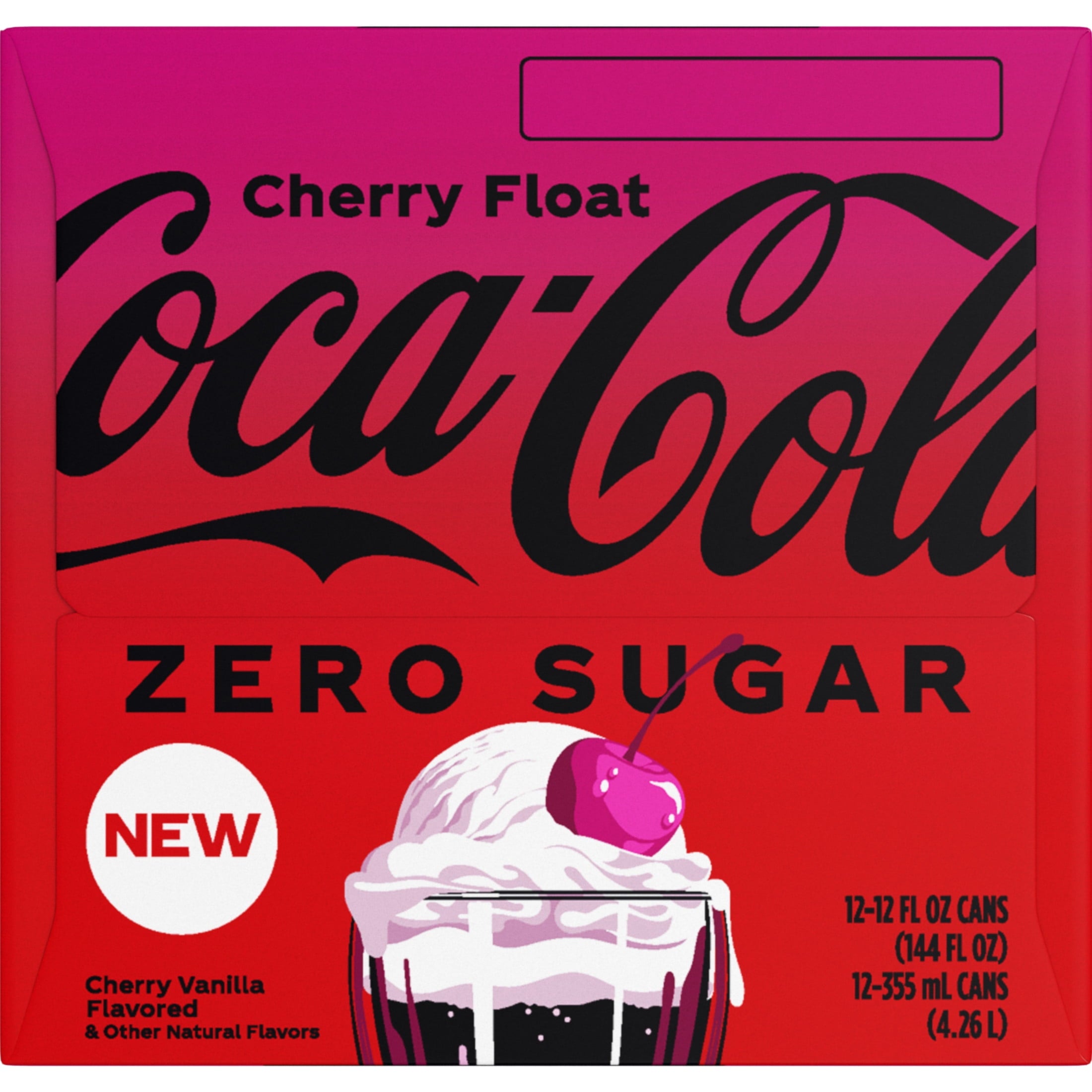 Zero Sugar Cherry Float Soda Pop Fridge Pack Cans 12 Fl Oz 12 Pack Coca-Cola