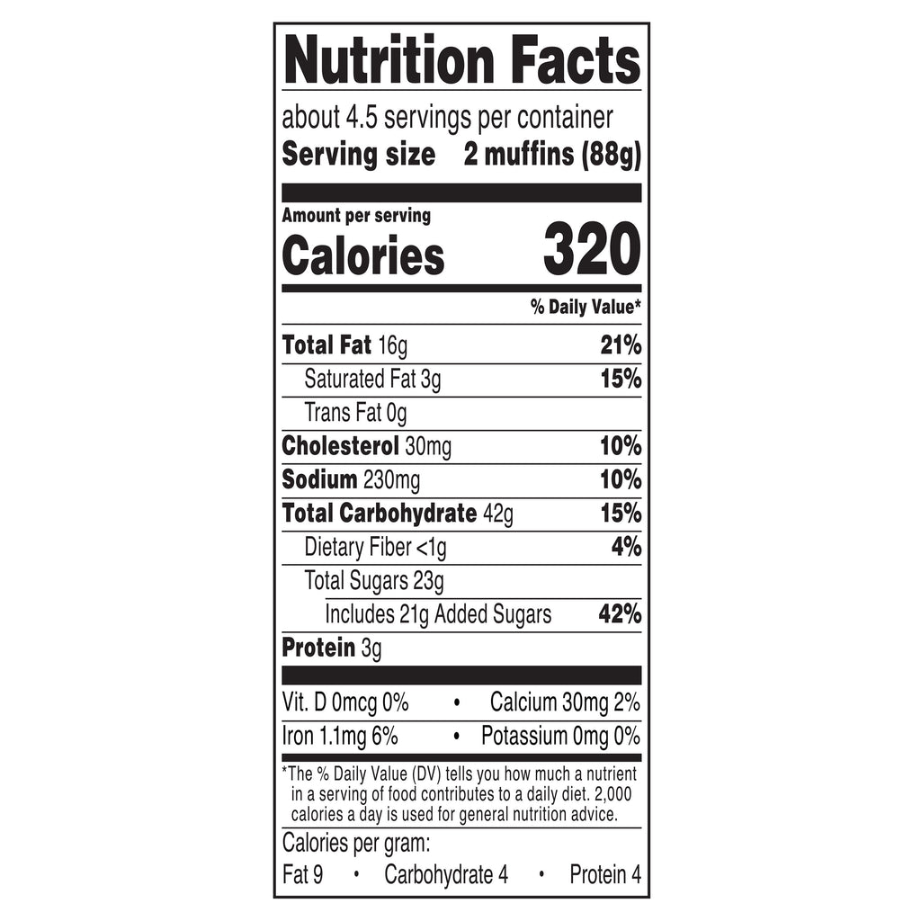 Blueberry Muffins 14 Oz 9 Count Marketside