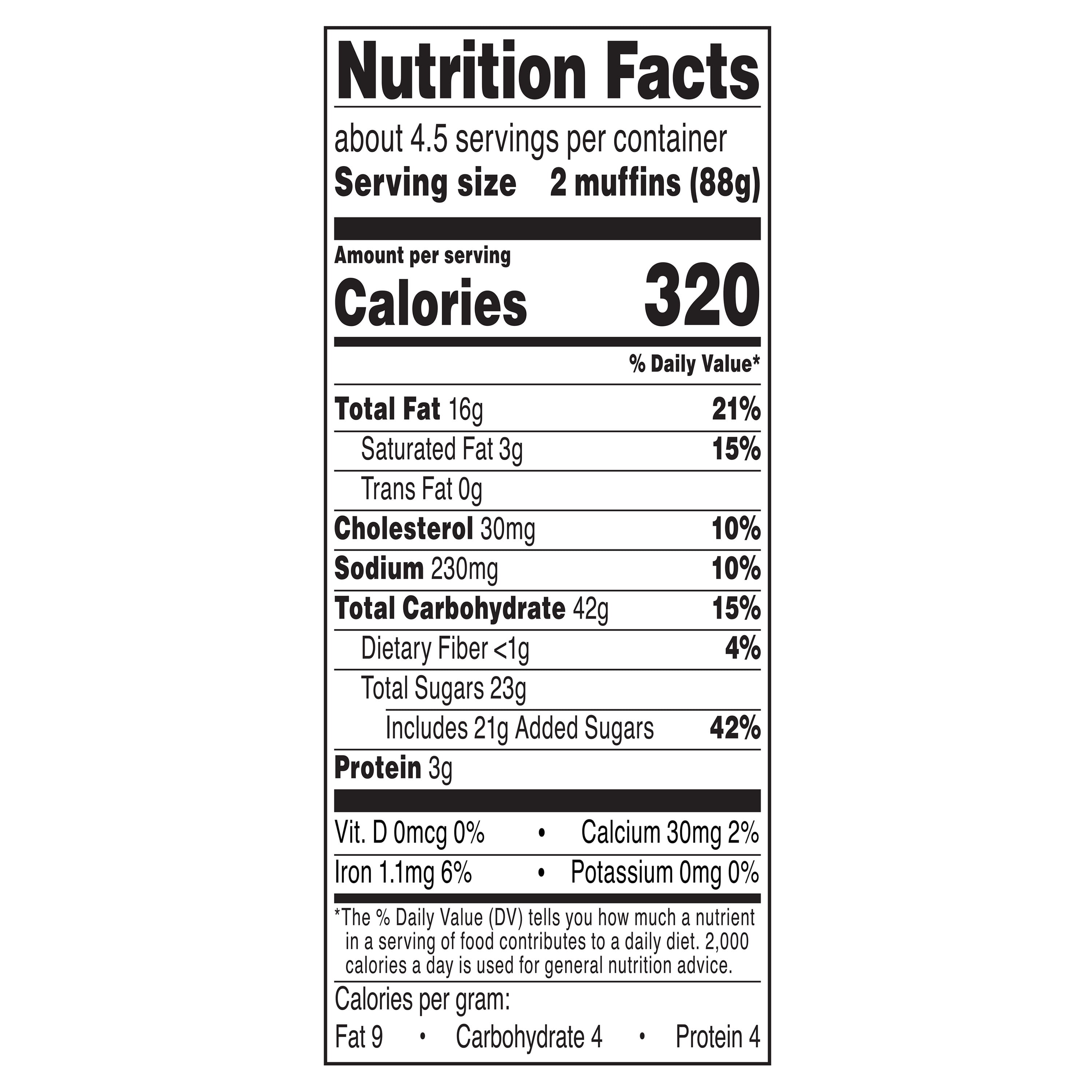 Blueberry Muffins 14 Oz 9 Count Marketside