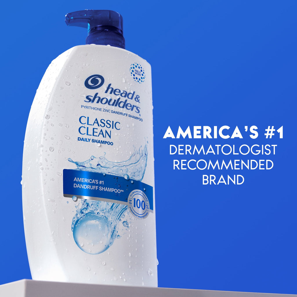 Head & Shoulders Classic Clean Dandruff Shampoo 1% Pyrithione Zinc 28.2 fl oz