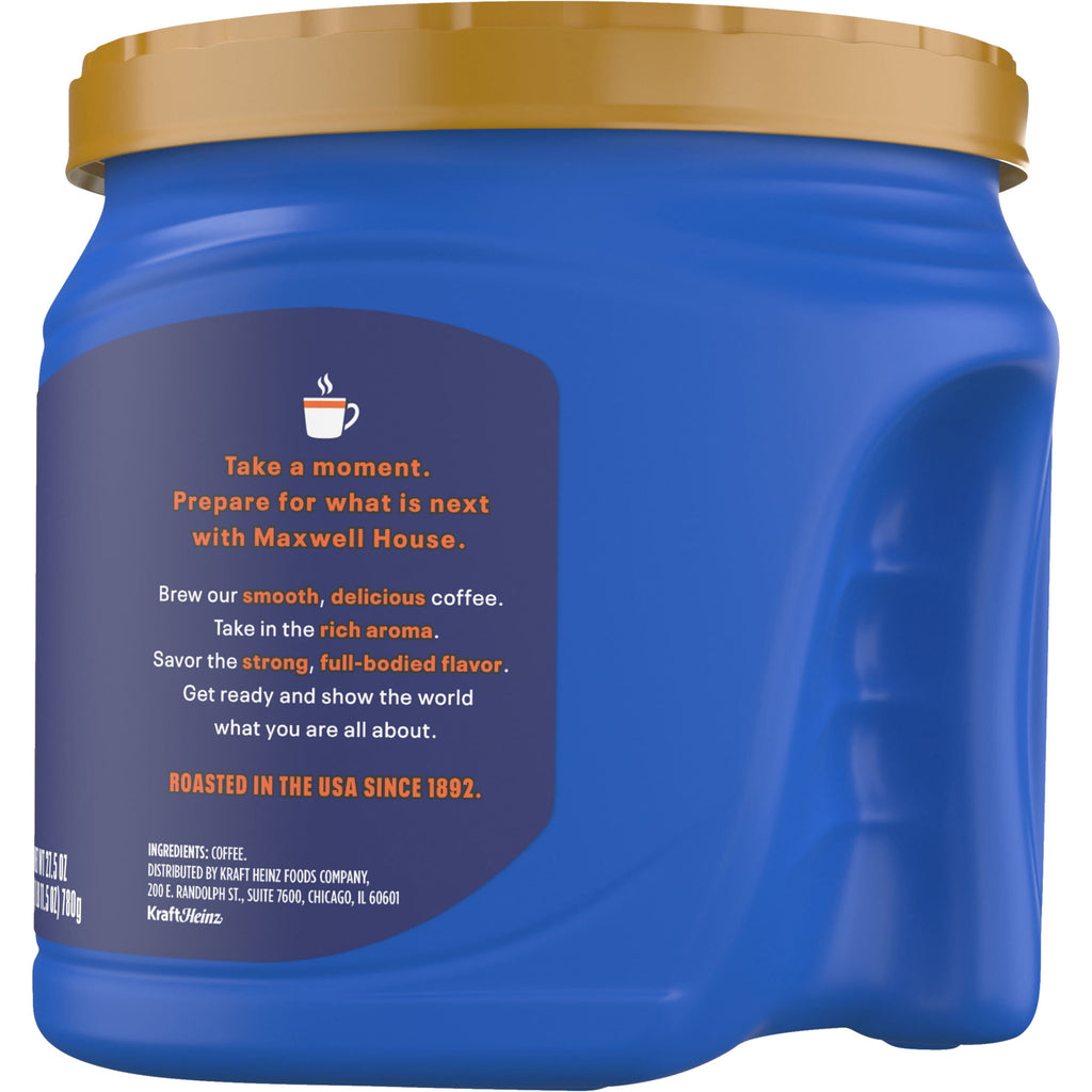 Maxwell House Original Roast Naturally Caffeinated Medium Roast Ground Coffee 27.5 oz Canister