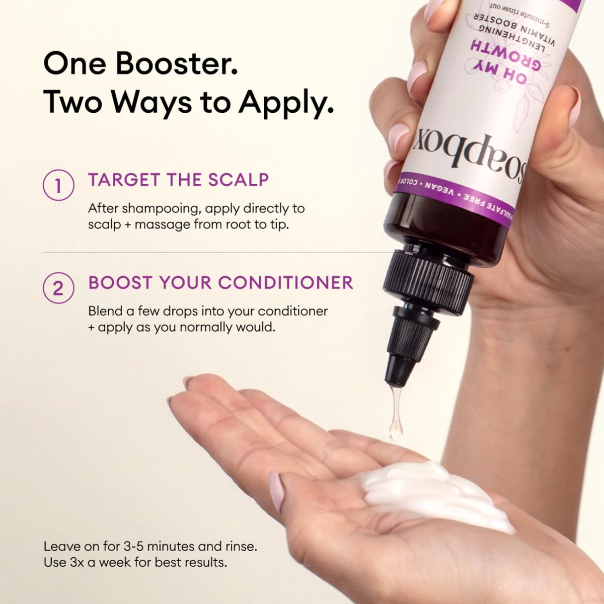 Soapbox Oh My Growth Lengthening Vitamin Booster Rinse-Out Treatment with Biotin B7 5 fl oz