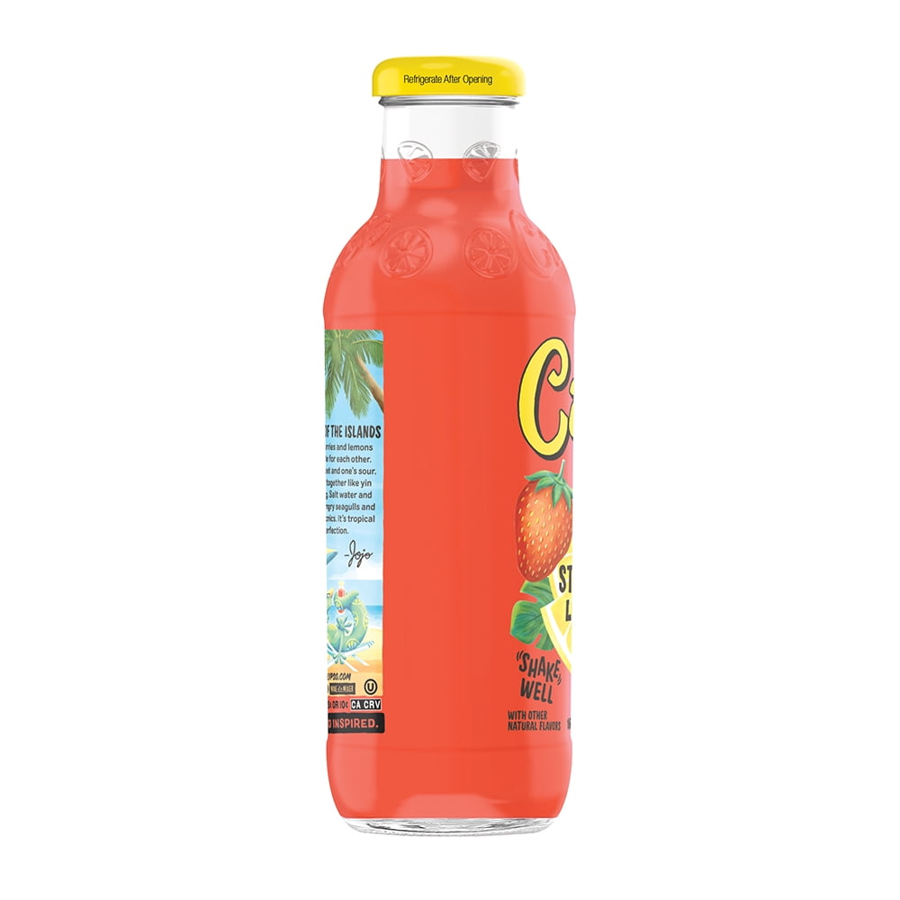 Calypso Strawberry Lemonade Juice Drink 16 fl oz Bottle