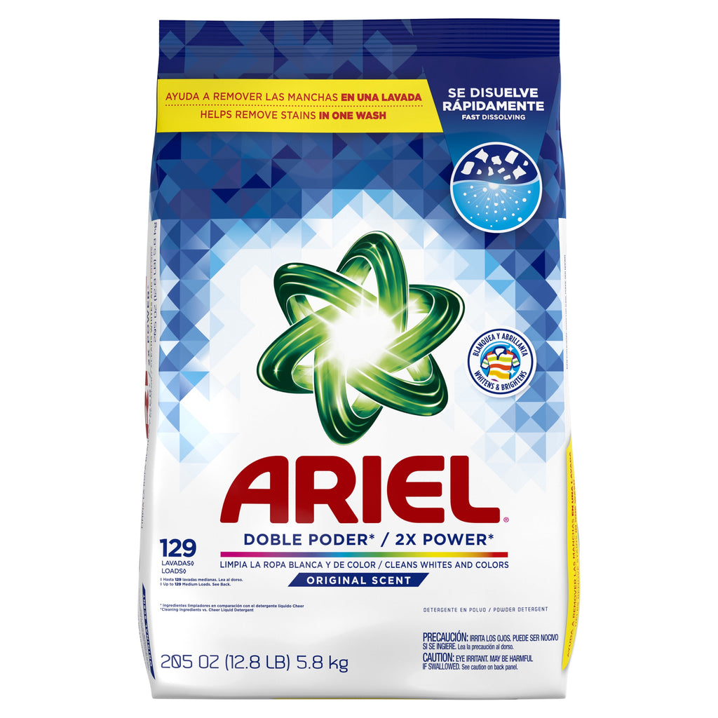 Ariel Powder Laundry Detergent Original Scent 129 Loads 205 oz