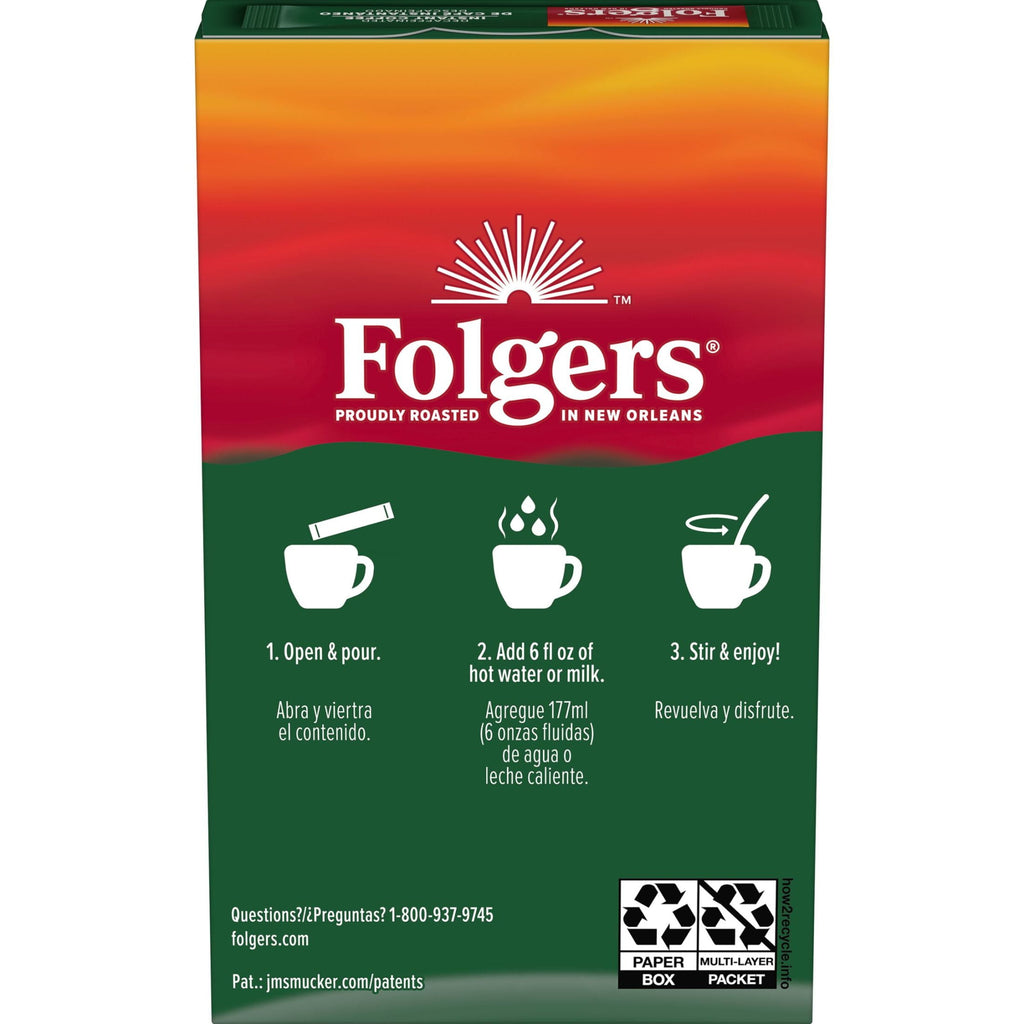 Folgers Classic Decaf Naturally Caffeinated Medium Instant Coffee 0.07 oz 6 Count