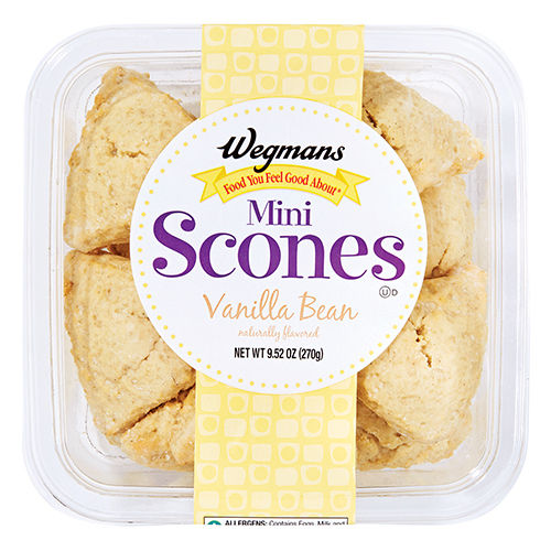 Wegmans Vanilla Bean Mini Scones 9.52 Oz