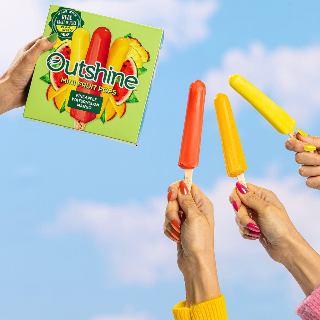 Outshine Pineapple Watermelon Mango Mini Fruit Pops 12 Count 18 Fl Oz
