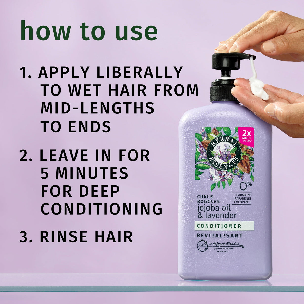 Herbal Essences Jojoba Oil and Lavender Curls Conditioner 33.8 fl oz
