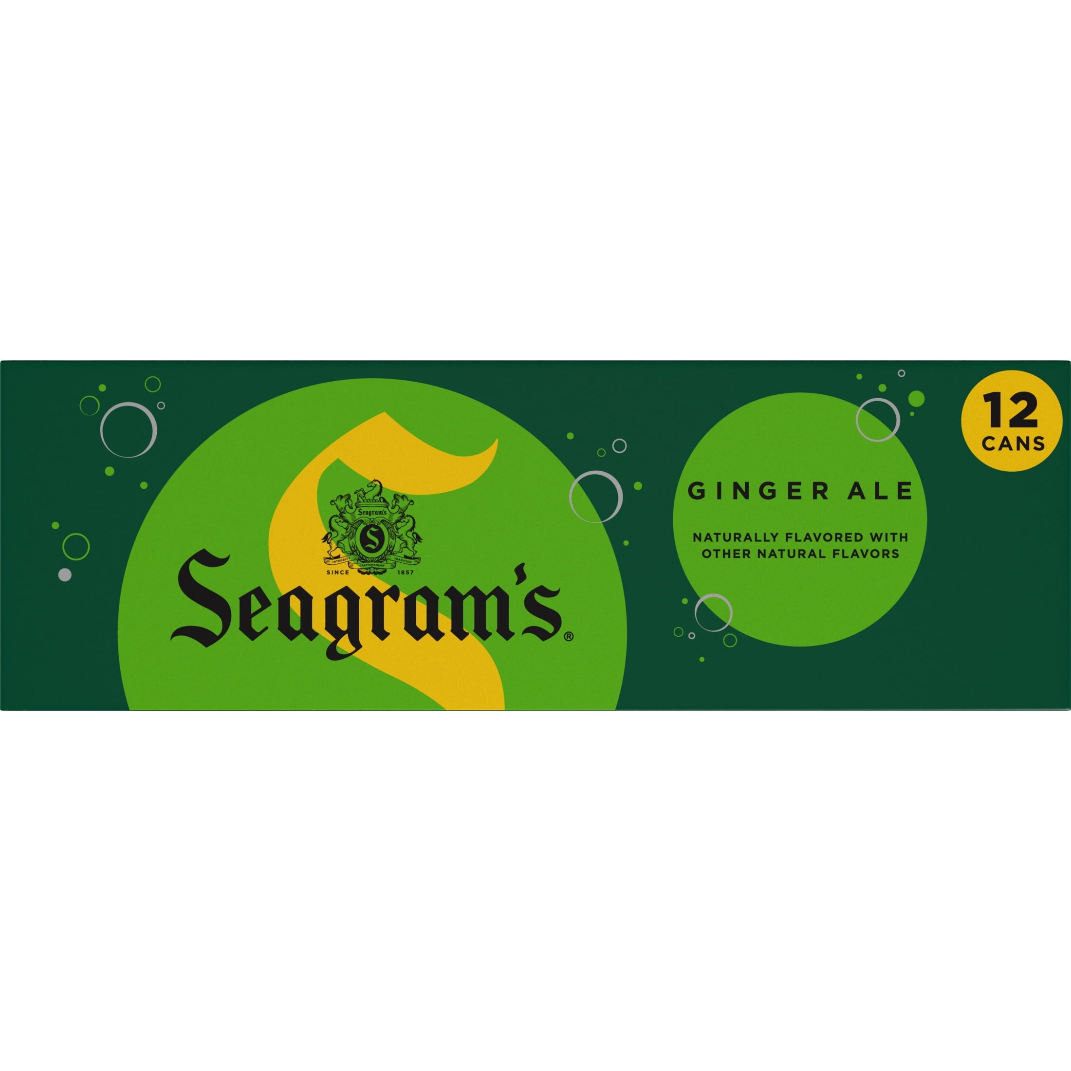 Seagram's Ginger Ale Soda Pop Fridge Pack Cans 12 Fl Oz 12 Pack