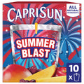 Capri Sun Summer Blast Passion Fruit Mango Flavored Juice Drink Blend 10 Count 6 fl oz Pouches