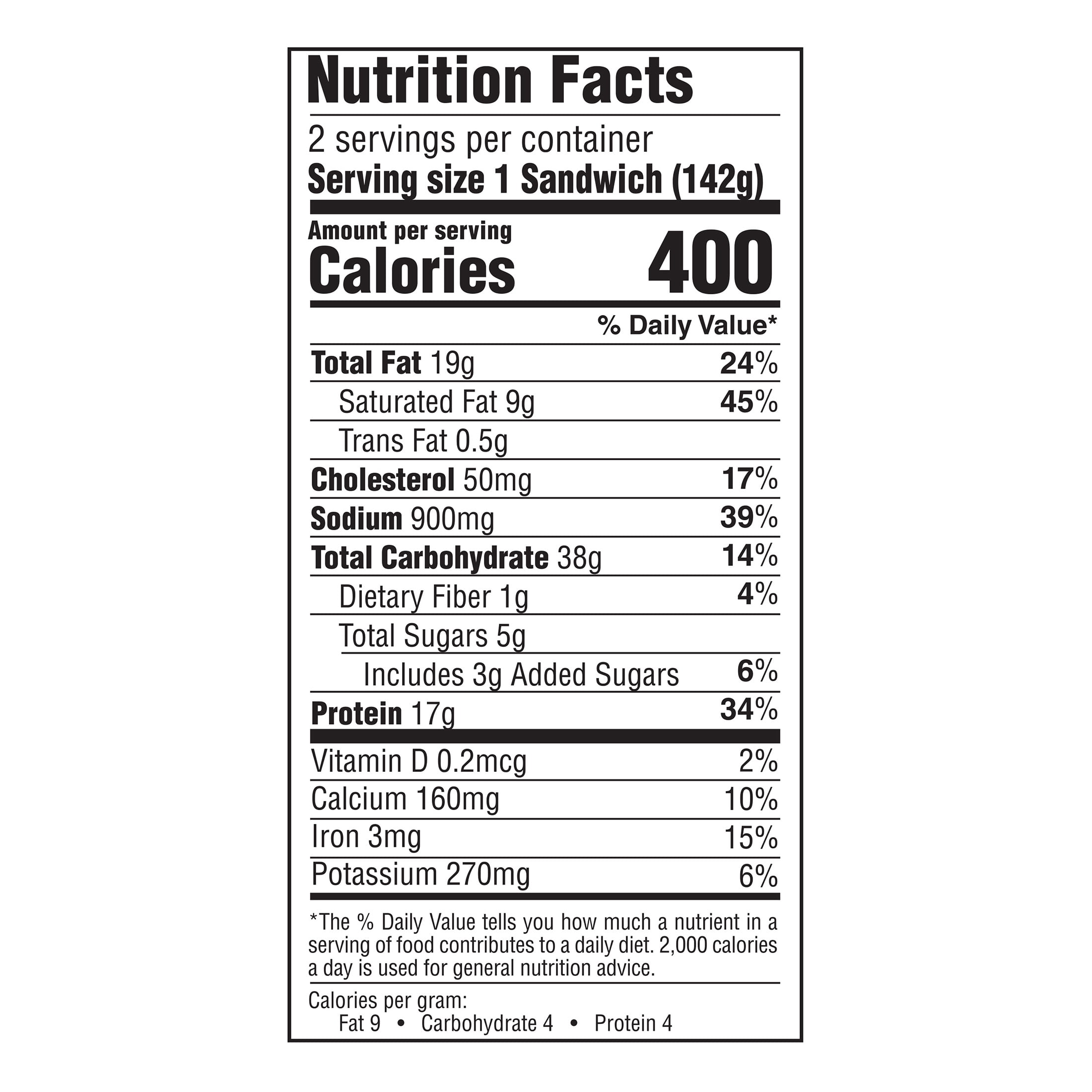 Raybern's Philly Cheesesteak Sandwich Frozen 10 Oz 2 Ct