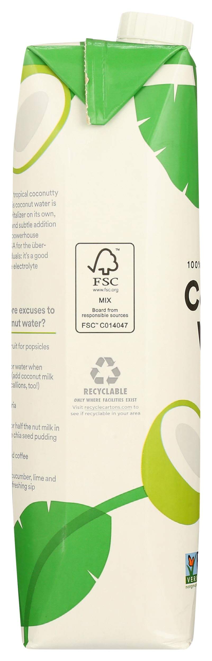 Coconut Water 33.8 Fl Oz 365 By Whole Foods Market