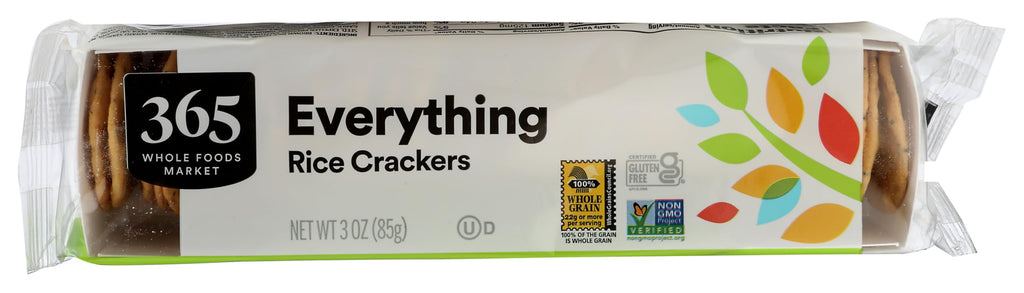 Everything Rice Crackers 3 Oz 365 By Whole Foods Market