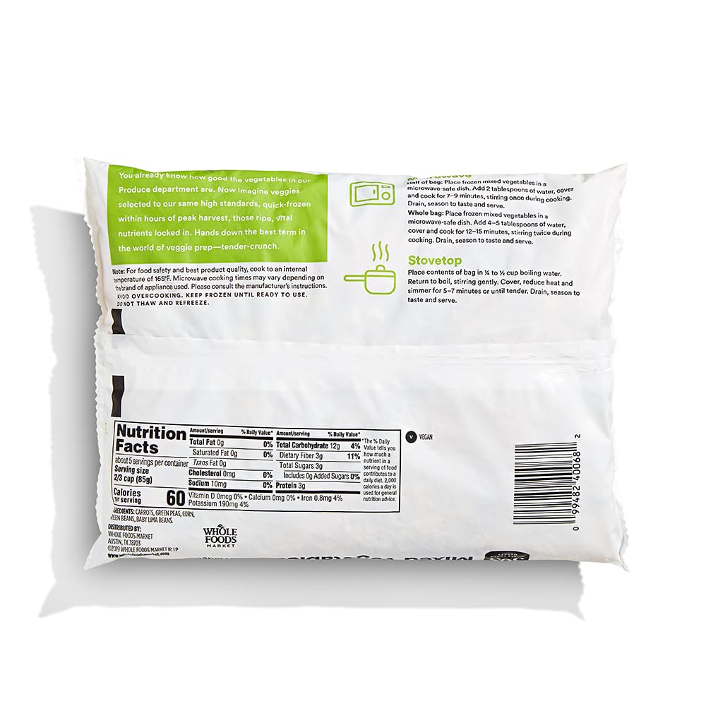 Mixed Vegetables 16 Oz 365 By Whole Foods Market