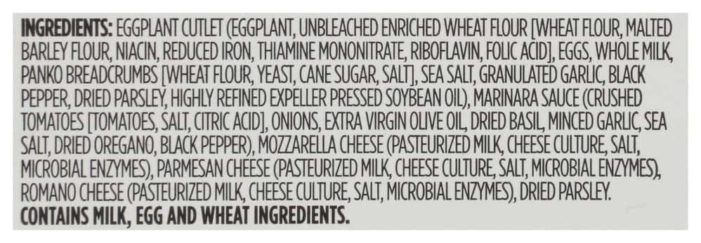 Eggplant Parmesan 17 Oz 365 By Whole Foods Market