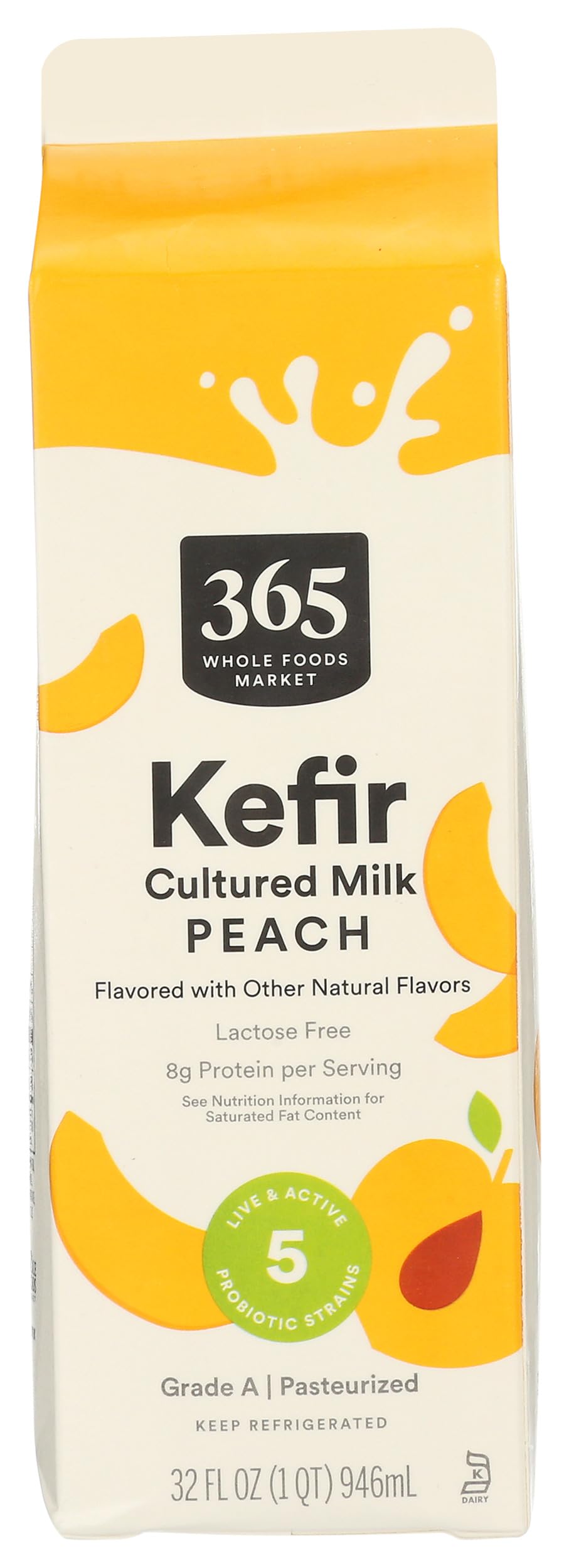 Peach Kefir 32 Fl Oz 365 By Whole Foods Market