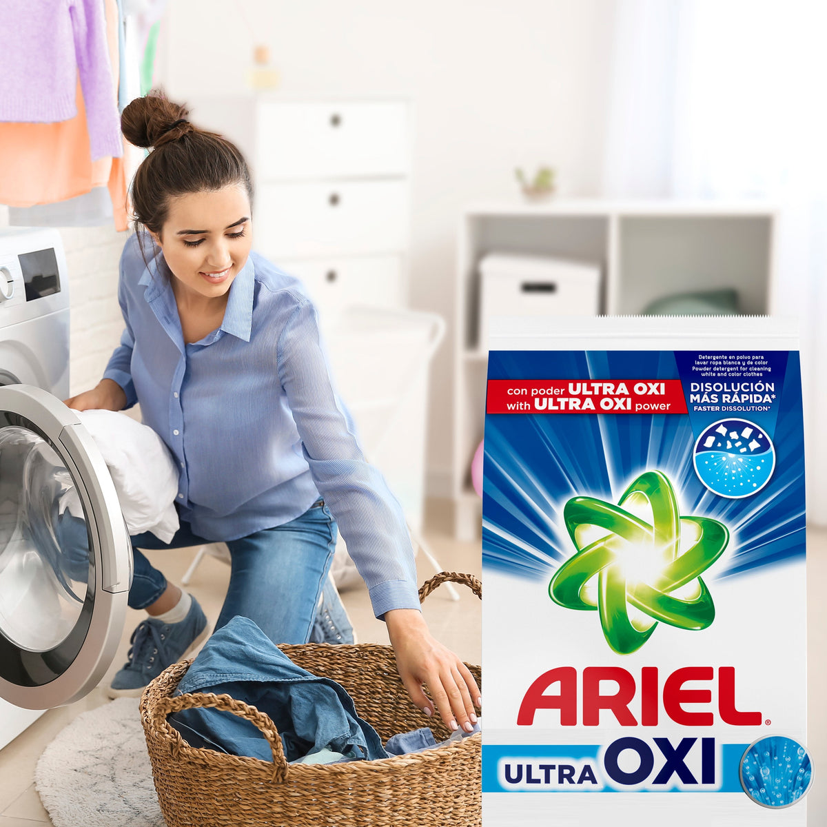 Ariel Ultra Oxi Powder Laundry Detergent Original Scent 52 oz 33 Loads