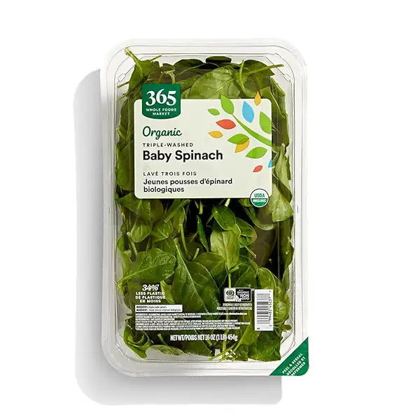 Organic Baby Spinach 16 Oz 365 By Whole Foods Market