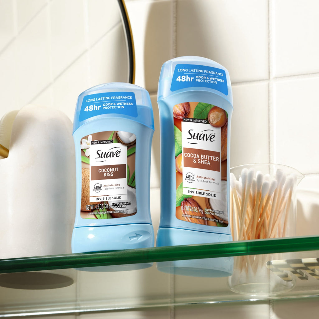 Suave Women Antiperspirant Deodorant Cocoa Butter & Shea 48-Hour Protection 2.6 oz