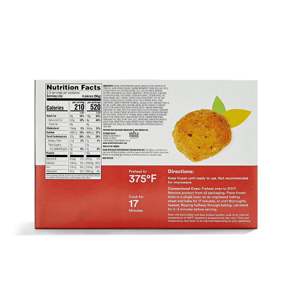 Macaroni & Cheese Bites 8.5 Oz 365 By Whole Foods Market