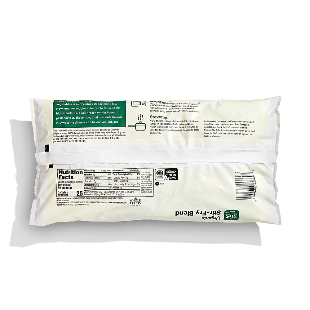 Organic Stir Fry Vegetable Blend 16 Oz 365 By Whole Foods Market