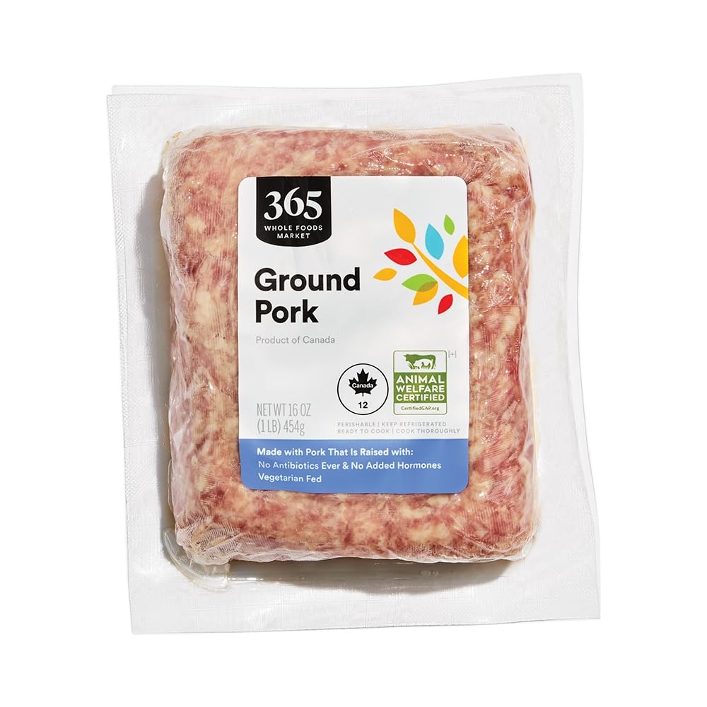 Ground Pork NAE 16 Oz 365 By Whole Foods Market