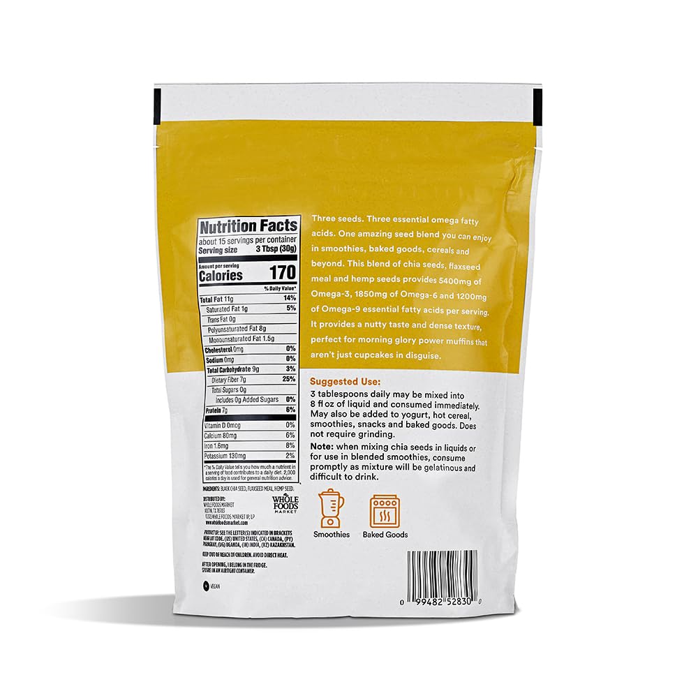 Organic Super Seed Blend 16 Oz 1 Count 365 By Whole Foods Market