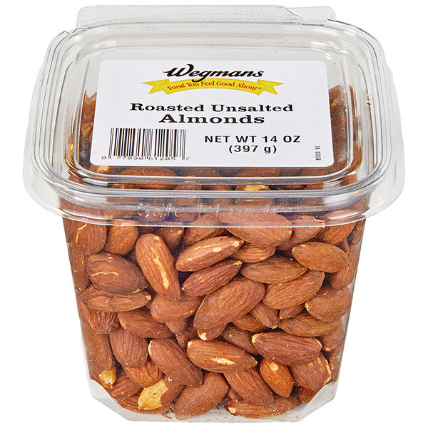 Wegmans Roasted Unsalted Almonds 14 Oz
