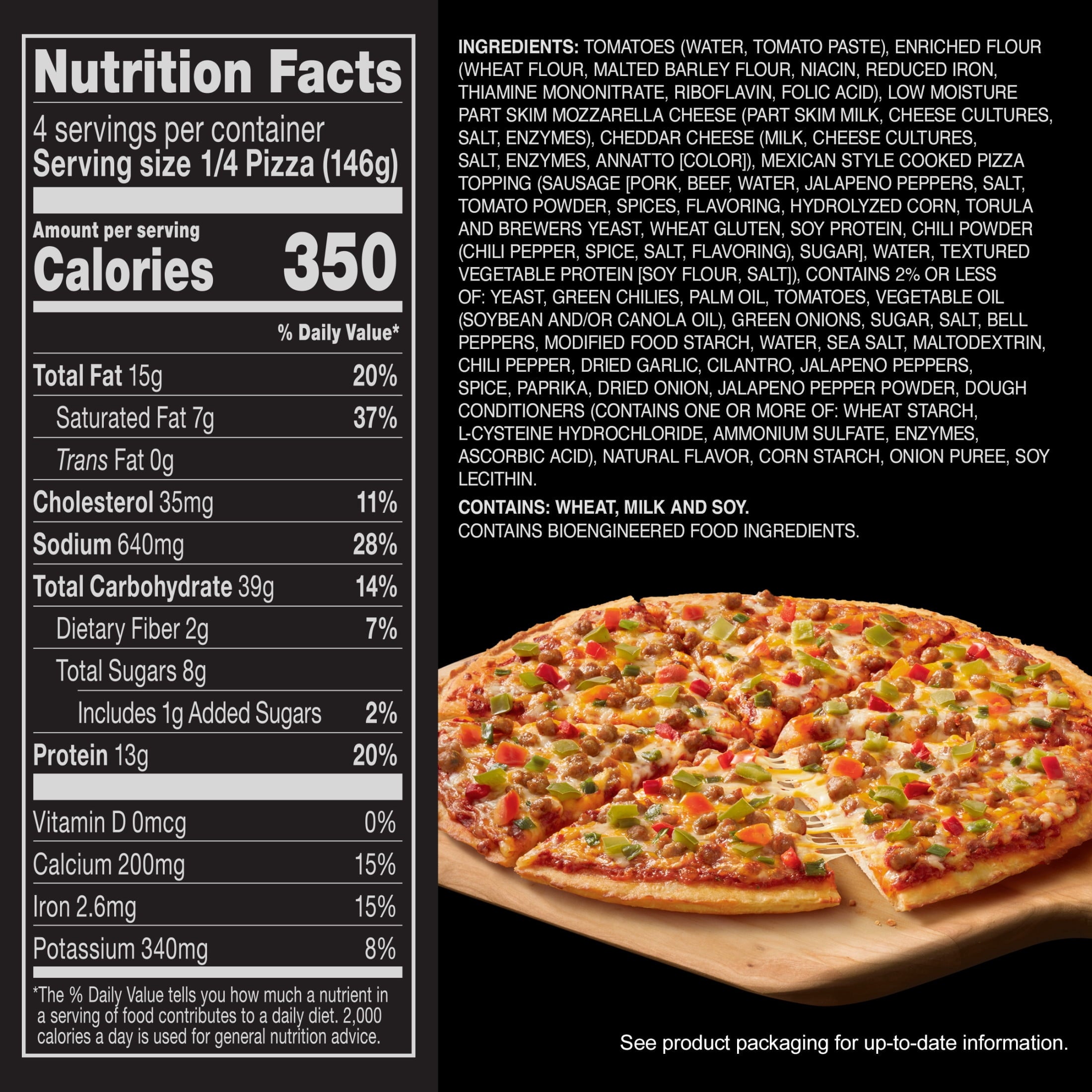 Red Baron Mexican Style Classic Crust Frozen Pizza 20.53 Oz