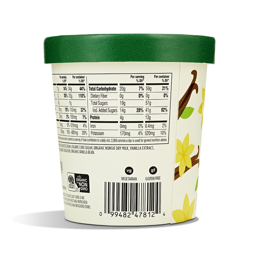 Organic Vanilla Bean Ice Cream 1 Pint 365 By Whole Foods Market