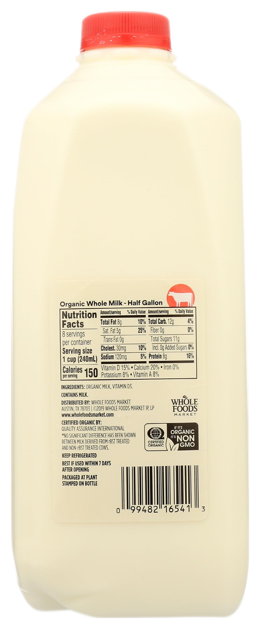 Organic Whole Milk 64 Fl Oz 365 By Whole Foods Market