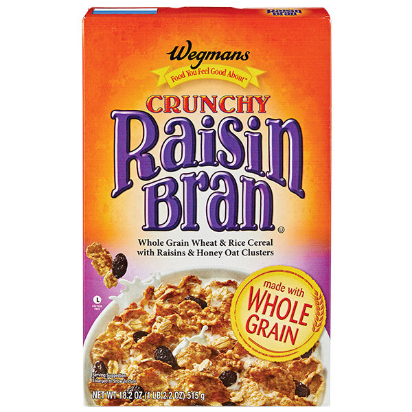 Wegmans Crunchy Raisin Bran Cereal 13 oz