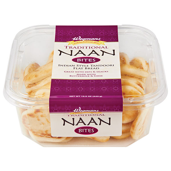 Wegmans Naan Bites Indian Style Tandoori Flat Bread 15.5 oz