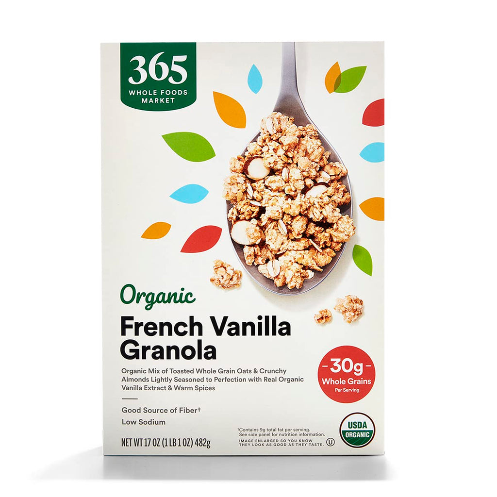 Organic French Vanilla Almond Granola 17 Oz 1 Count 365 By Whole Foods Market