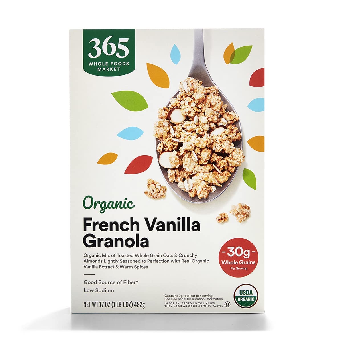 Organic French Vanilla Almond Granola 17 Oz 1 Count 365 By Whole Foods Market