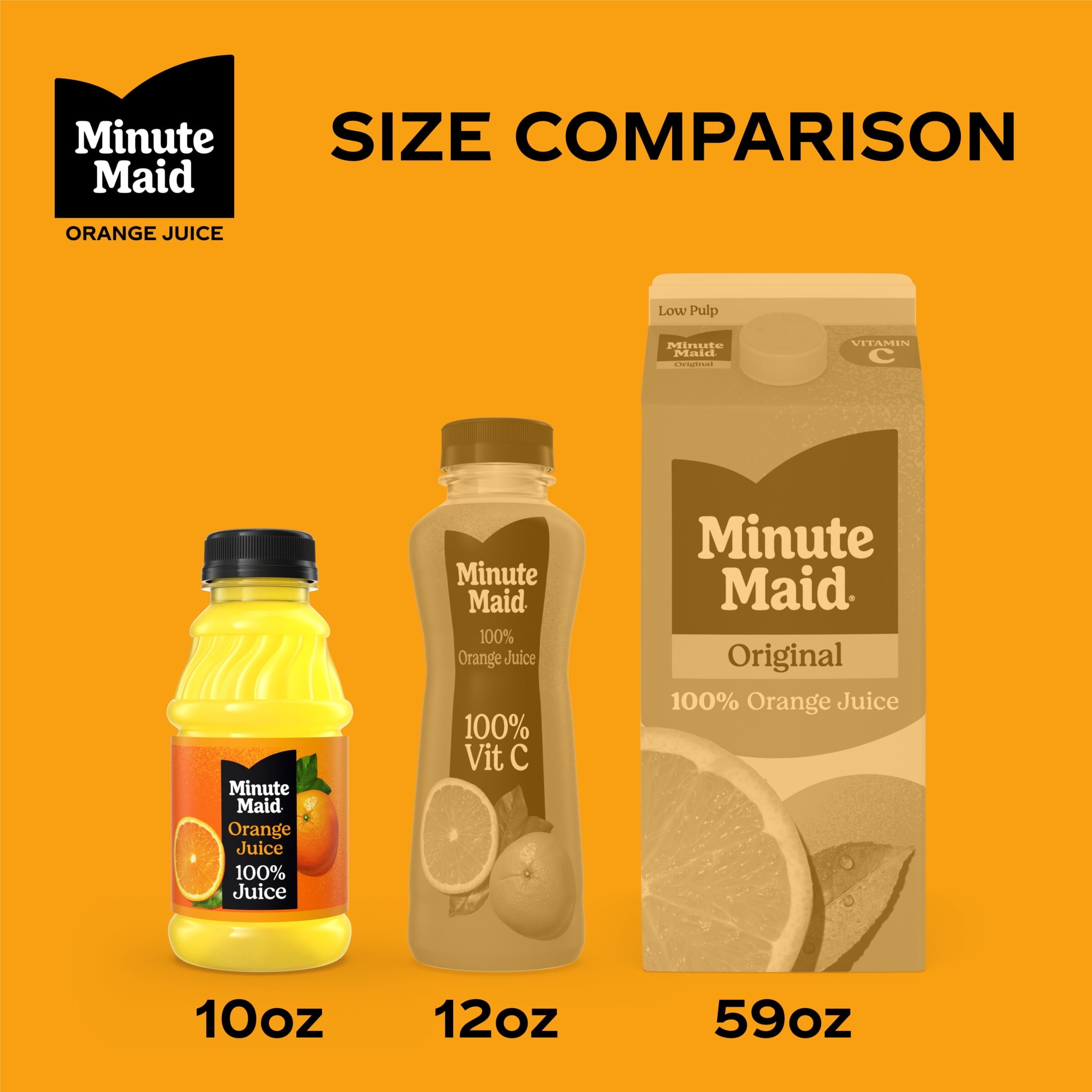 Minute Maid 100% Orange Juice From Concentrate 10 fl oz 6 Pack